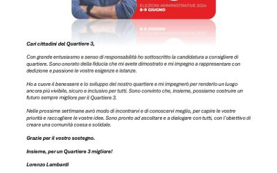 Accettazione candidatura